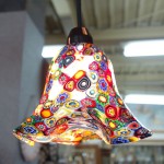 イタリア製モザイクデザインのランプ照明